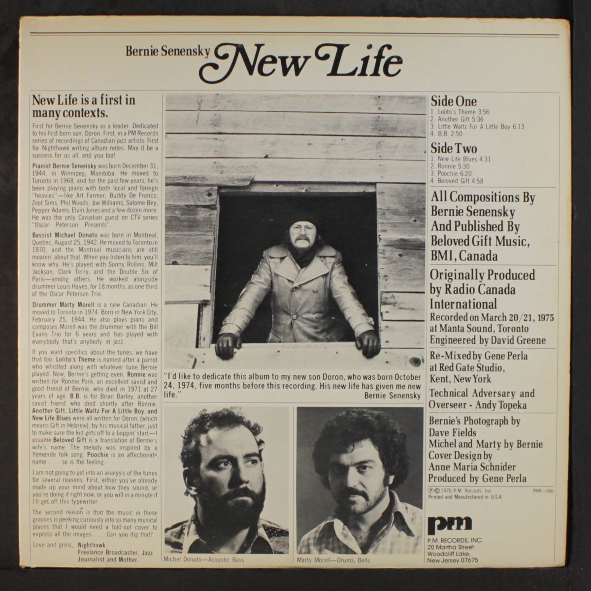 new life by BERNIE SENENSKY