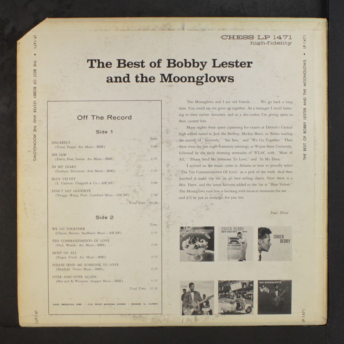 the best of bobby lester & moonglows by MOONGLOWS
