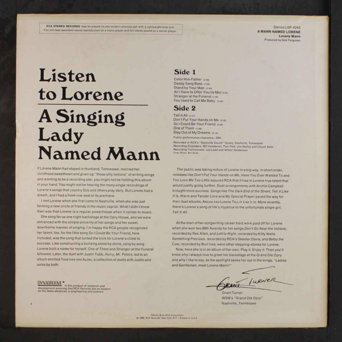 a mann named lorene by LORENE MANN