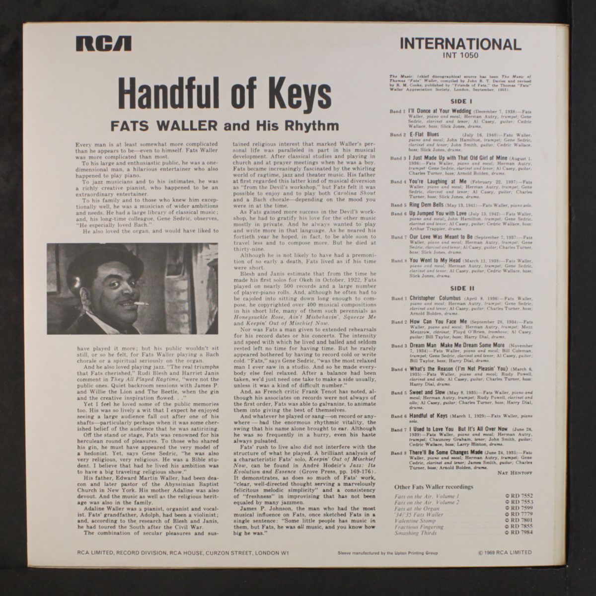 handful of keys by FATS WALLER