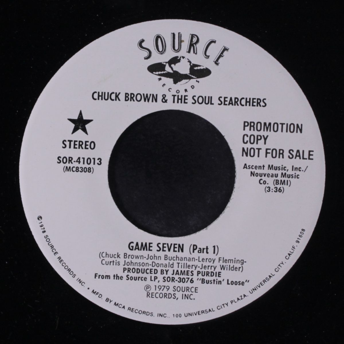 game seven / part 2 by CHUCK BROWN & SOUL SEARCHERS