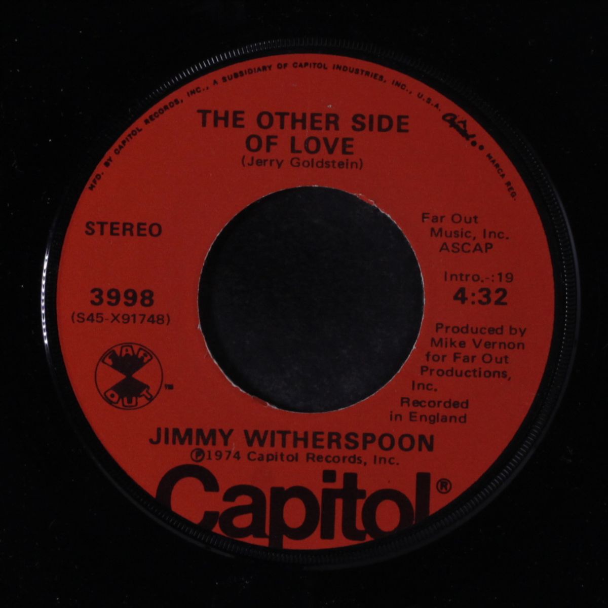 love is a five letter word / the other side of love by JIMMY WITHERSPOON