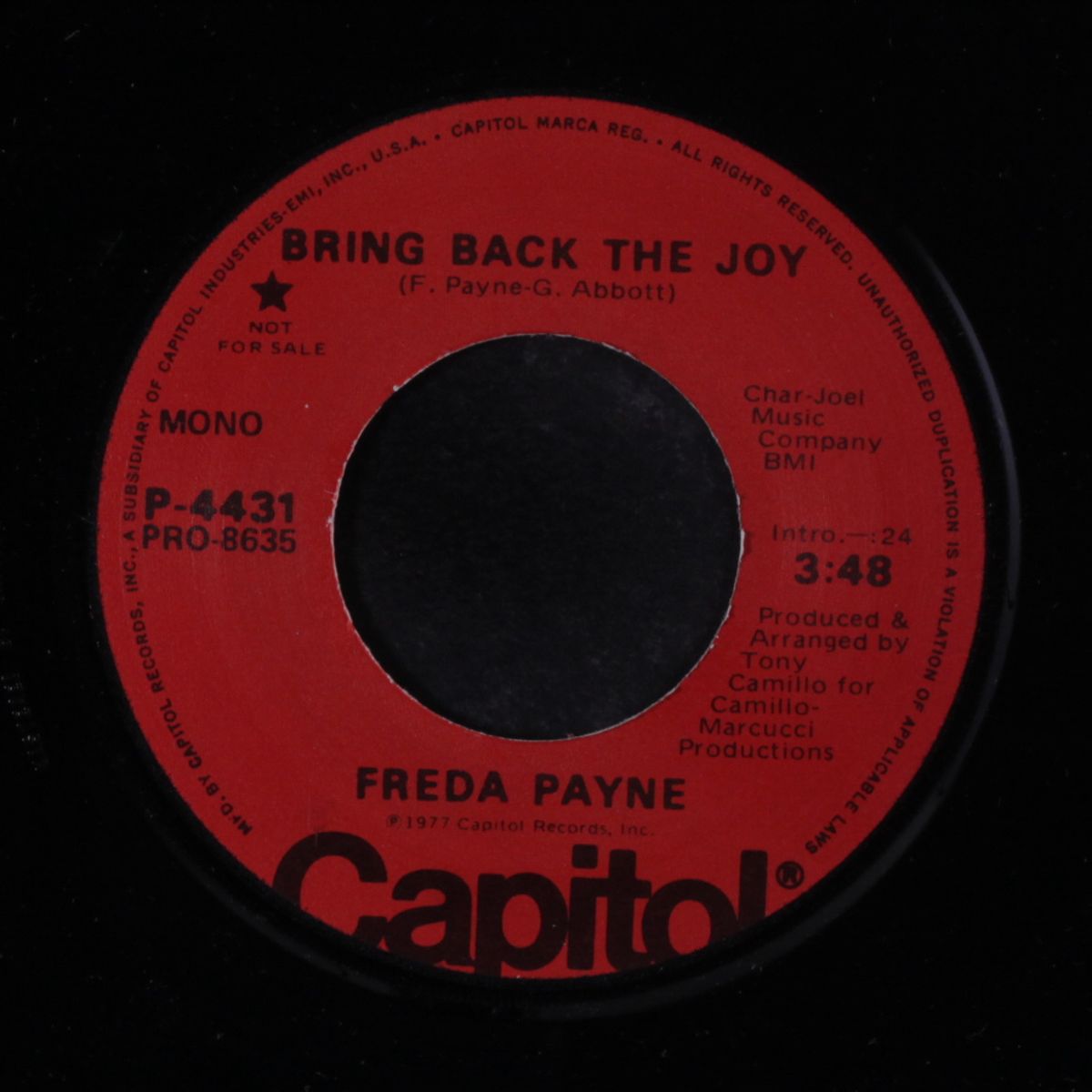 bring back the joy / mono by FREDA PAYNE