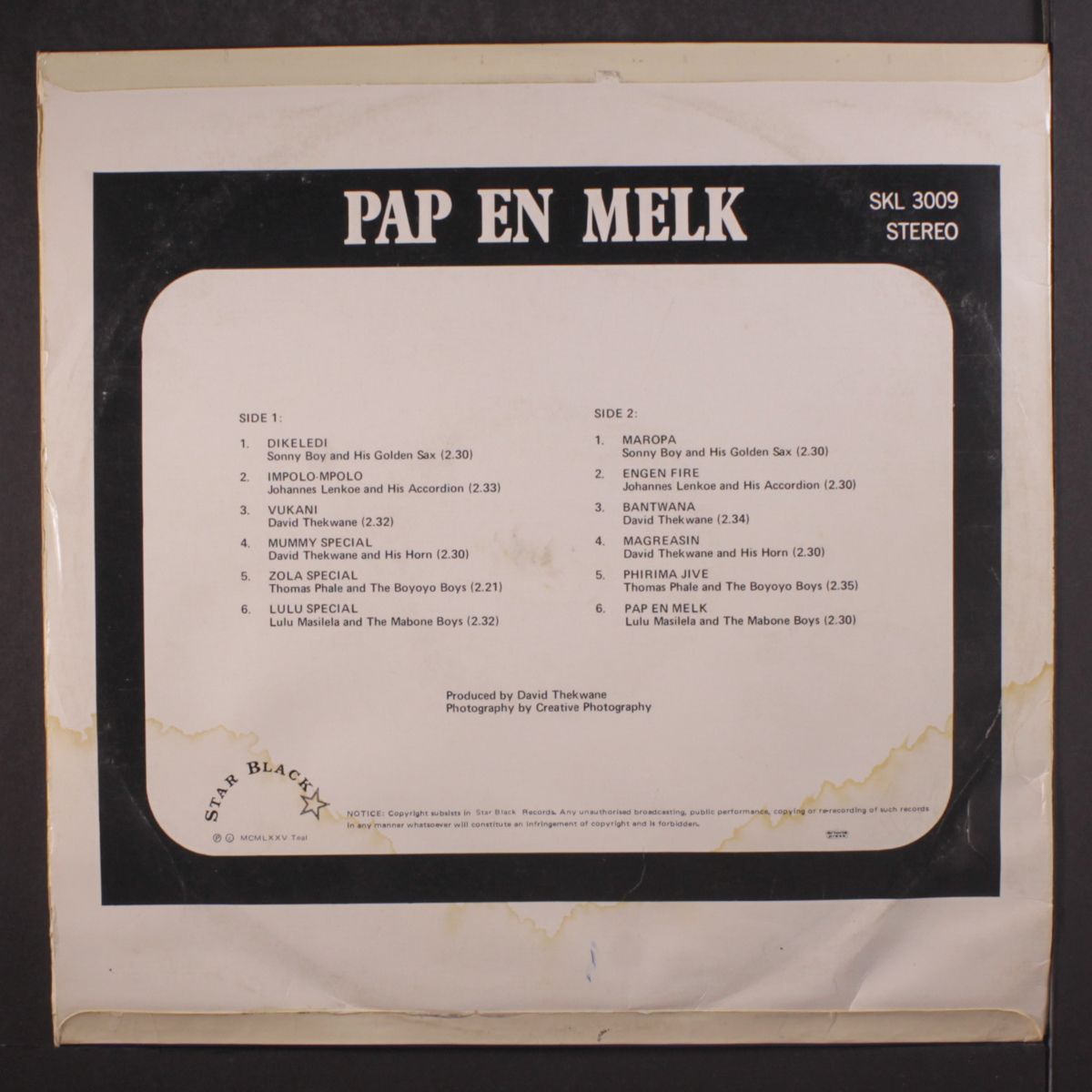 pap en melk by VARIOUS