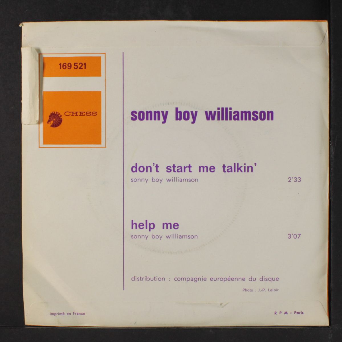 don't start me talkin' / help me by SONNY BOY WILLIAMSON