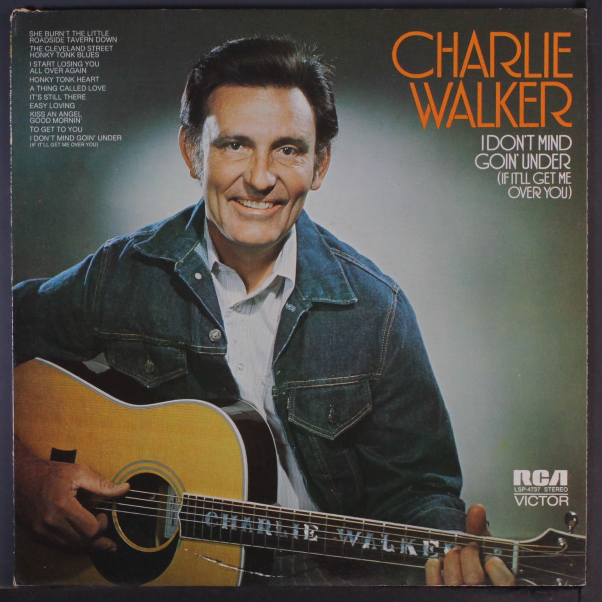 i don't mind goin' under by CHARLIE WALKER