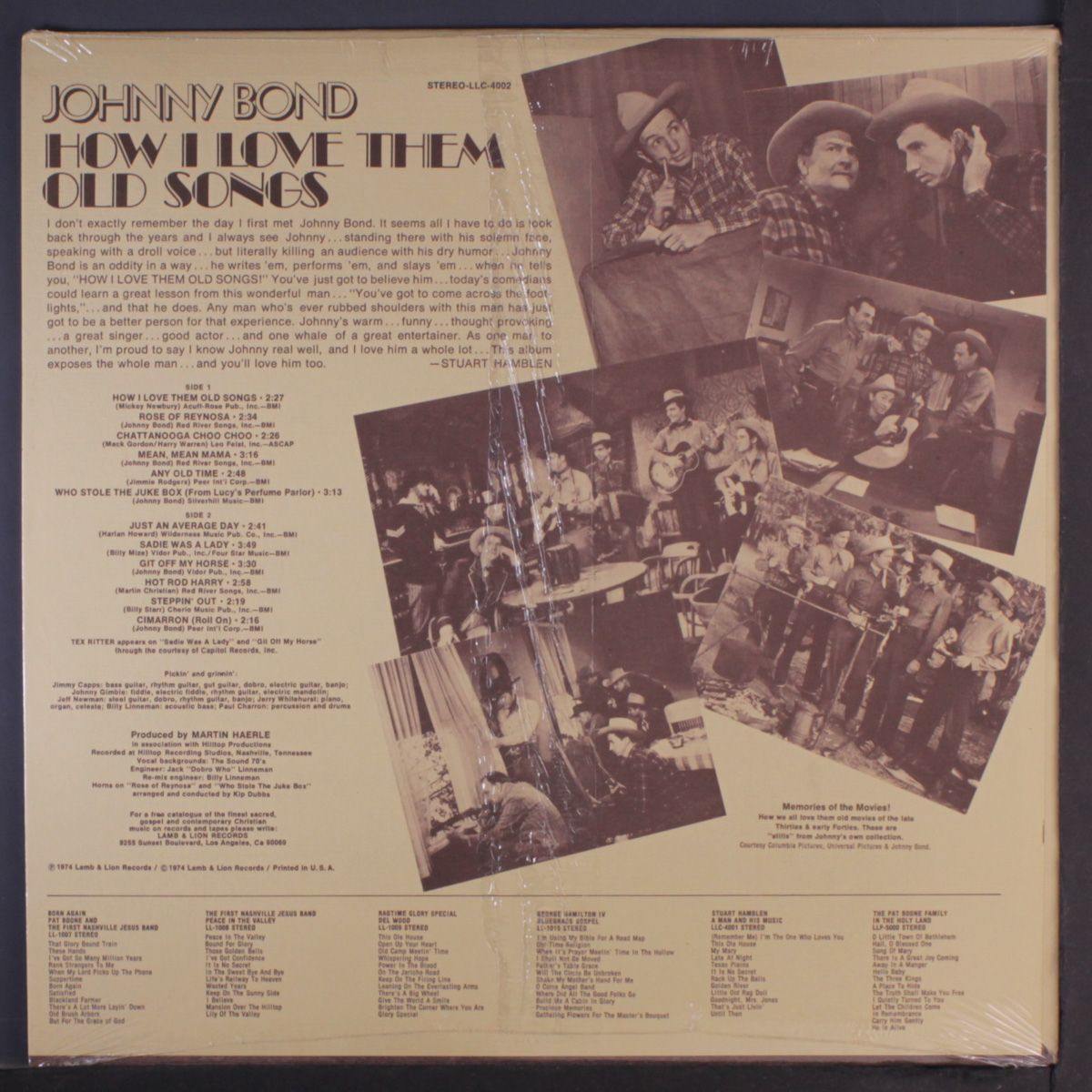how i love them old songs by JOHNNY BOND