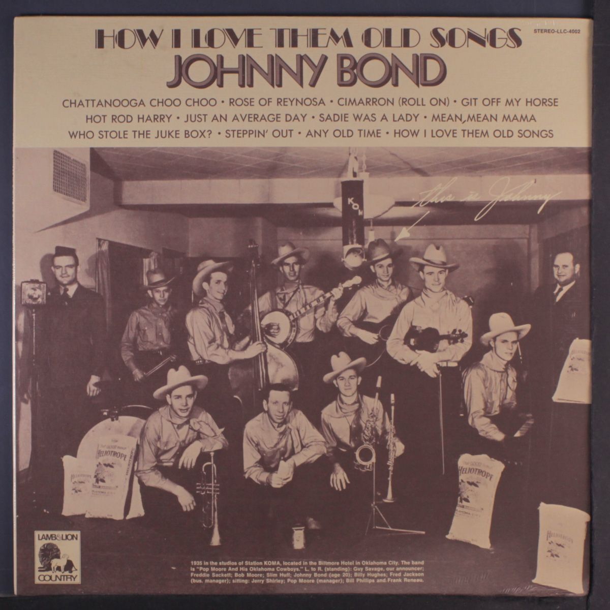 how i love them old songs by JOHNNY BOND