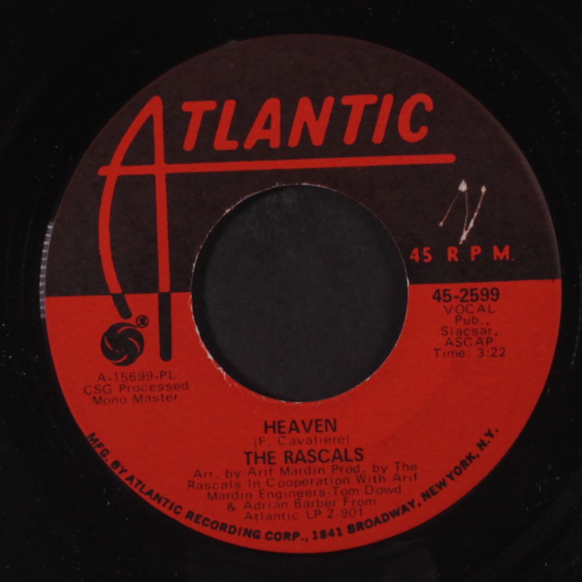heaven / baby i'm blue by RASCALS
