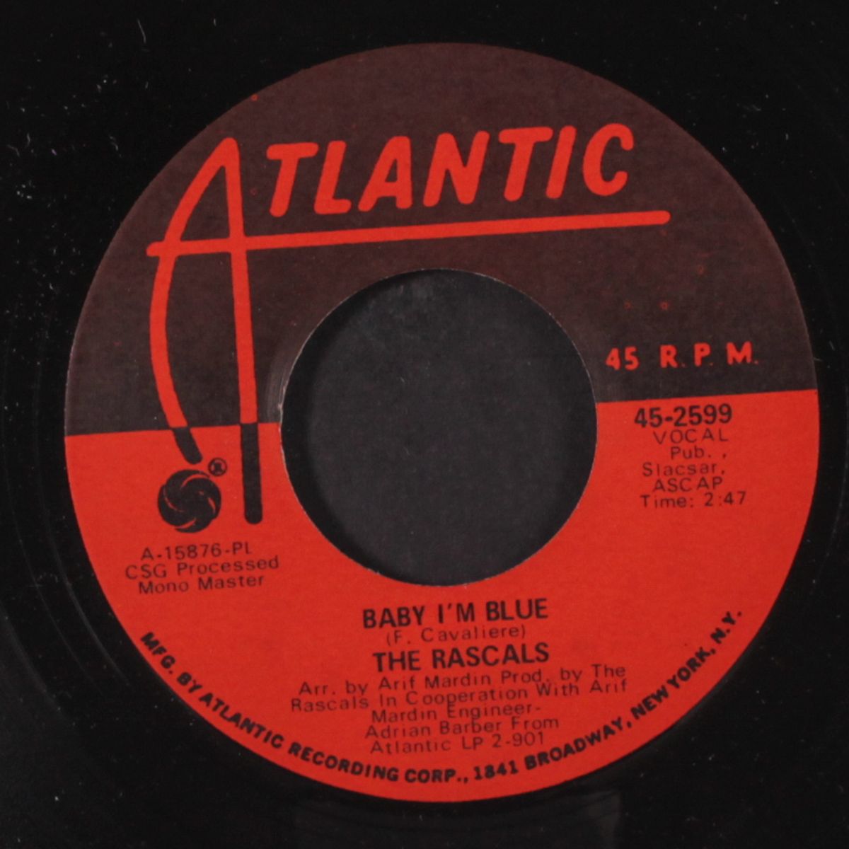 heaven / baby i'm blue by RASCALS