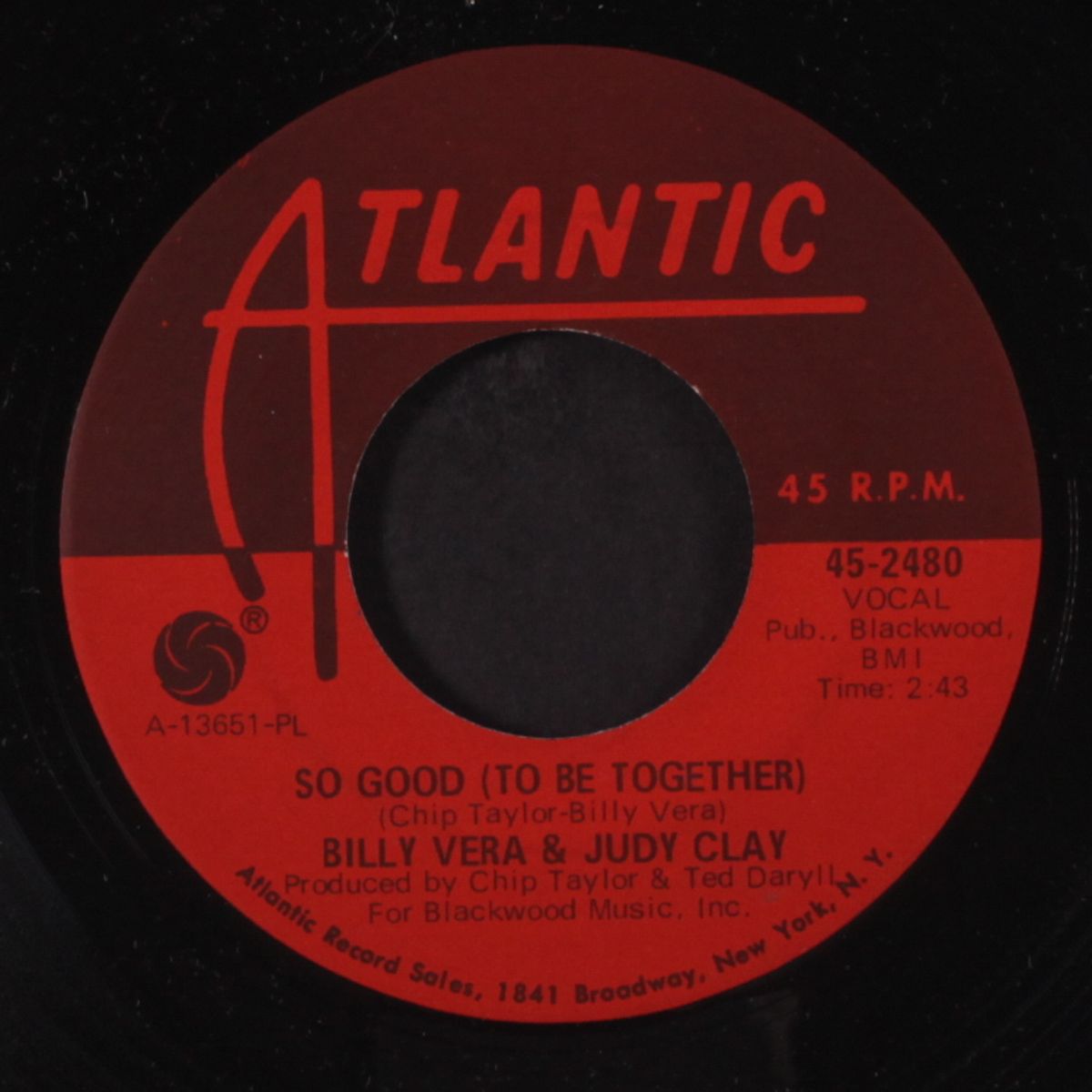 country girl, city man / so good by BILLY VERA & JUDY CLAY