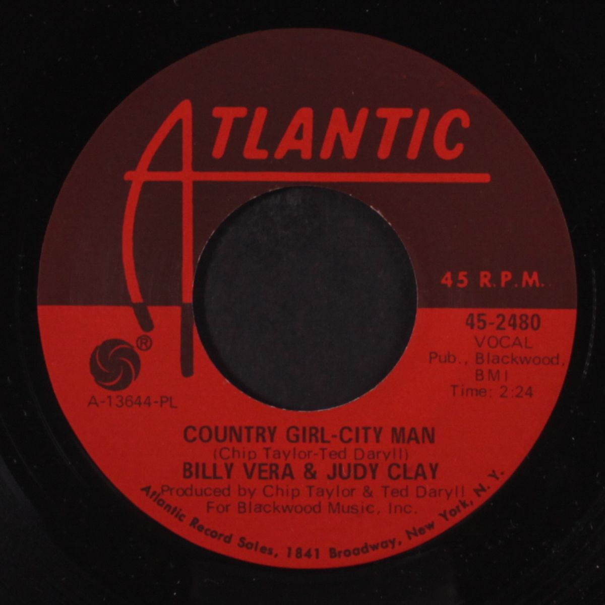country girl, city man / so good by BILLY VERA & JUDY CLAY