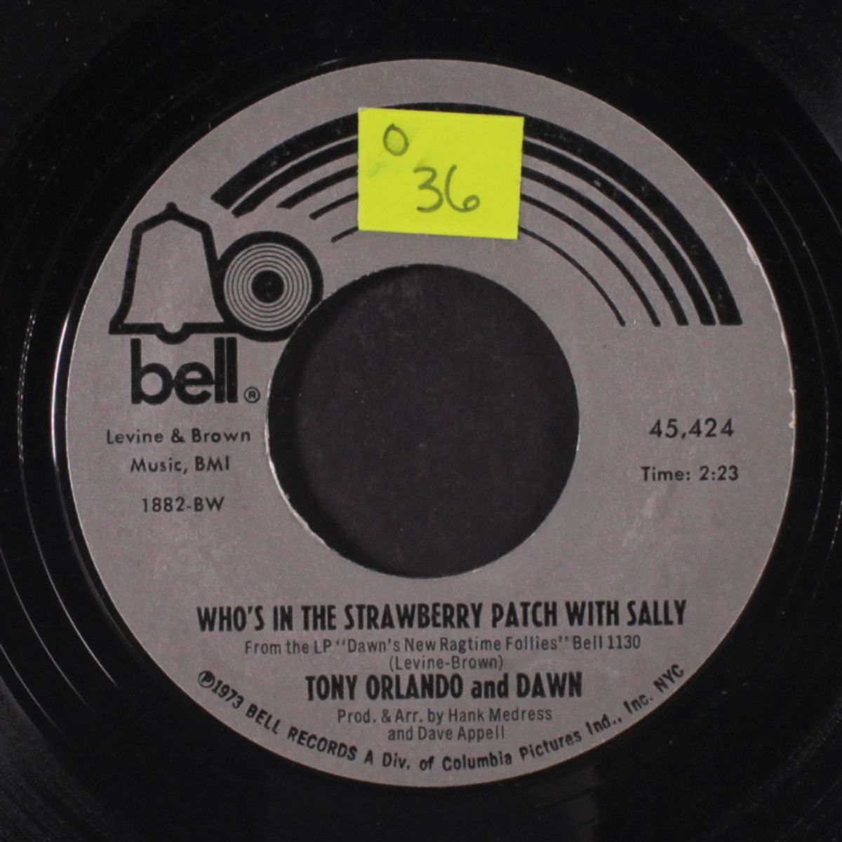 who's in the strawberry patch with sally / ukelele man by TONY ORLANDO & DAWN