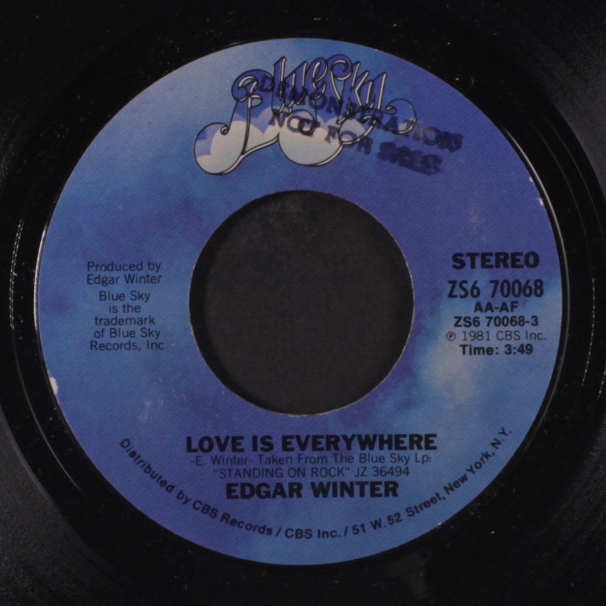 love is everywhere / everyday man by EDGAR WINTER