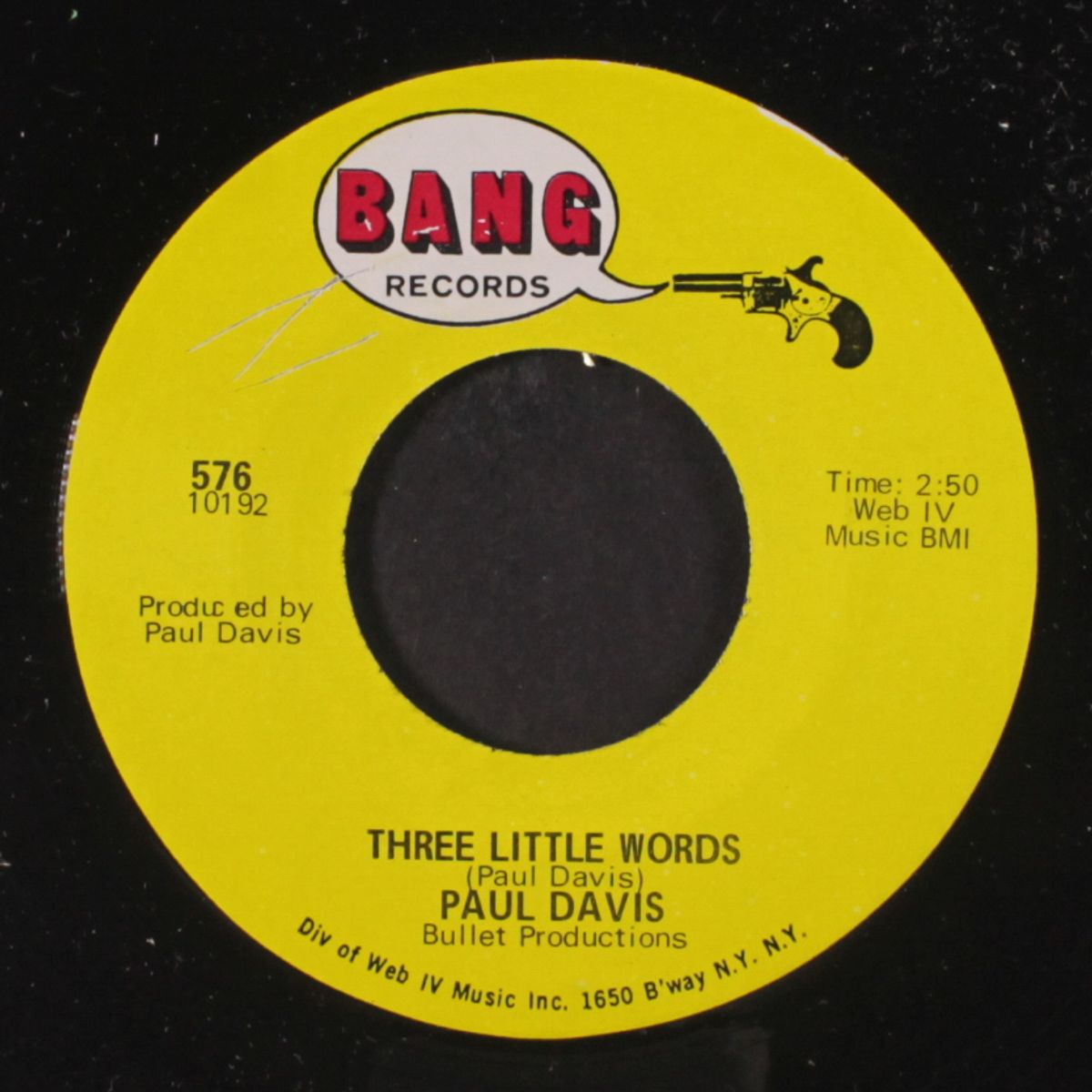 three little words / a little bit of soap by PAUL DAVIS