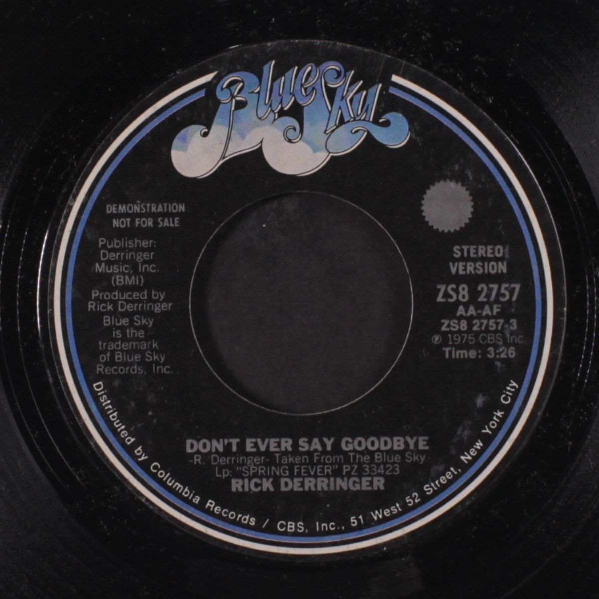 don't ever say goodbye / mono by RICK DERRINGER