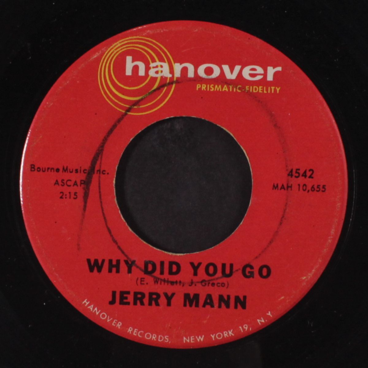 baby come back to me / why did you go by JERRY MANN