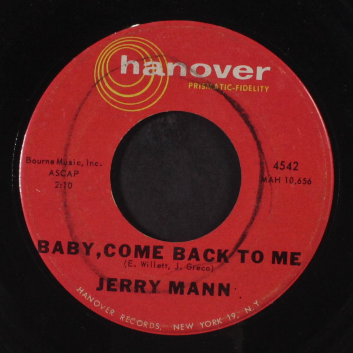 baby come back to me / why did you go by JERRY MANN