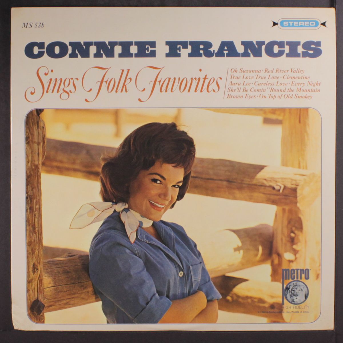 sings folk favorites by CONNIE FRANCIS