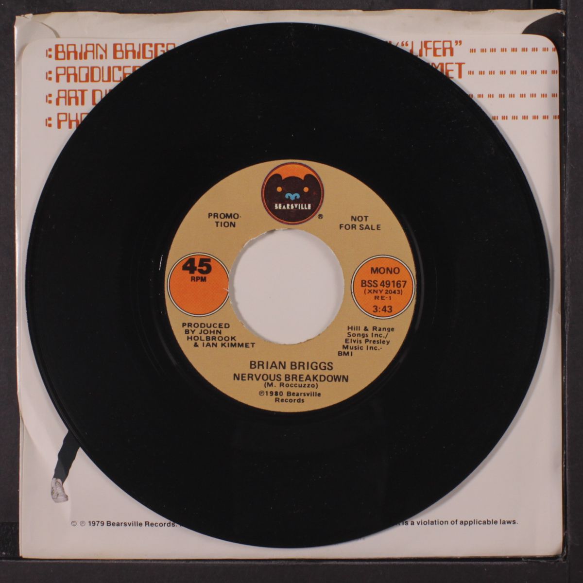 nervous breakdown / mono by BRIAN BRIGGS