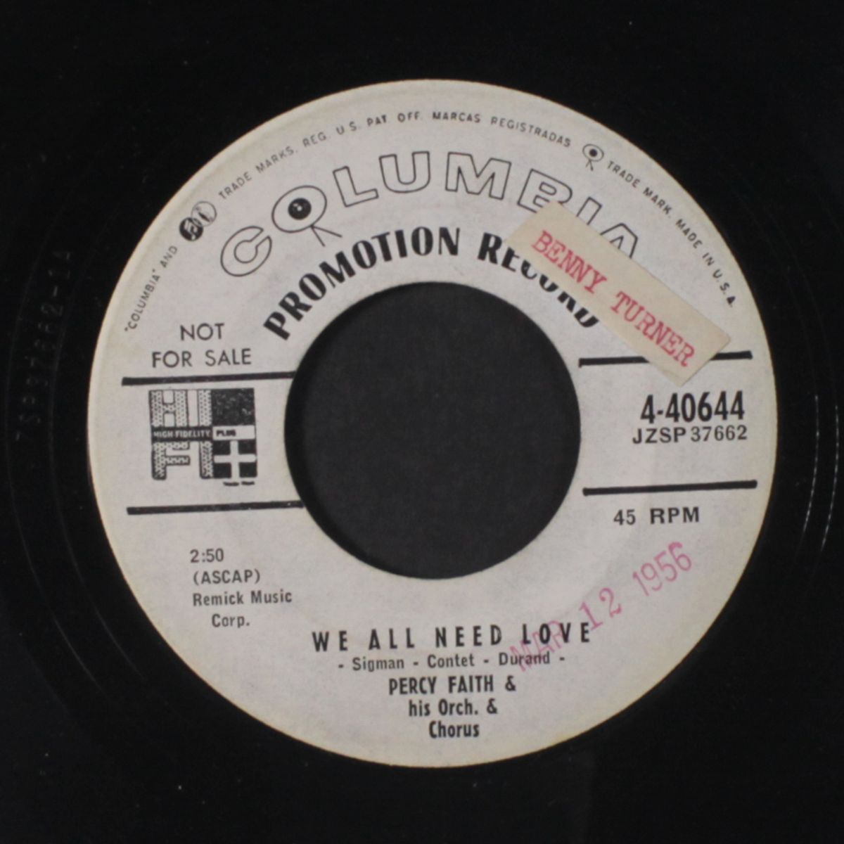 we all need love / carmellita by PERCY FAITH