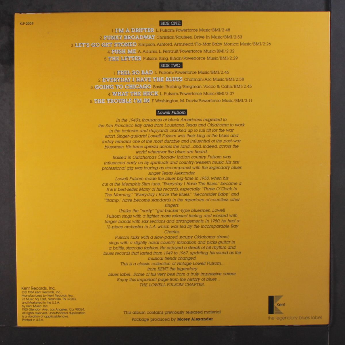 everyday i have the blues by LOWELL FULSOM