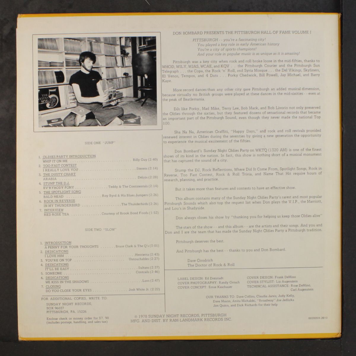 don bombard presents pittsburgh's hall of fame, vol. 1 by VARIOUS