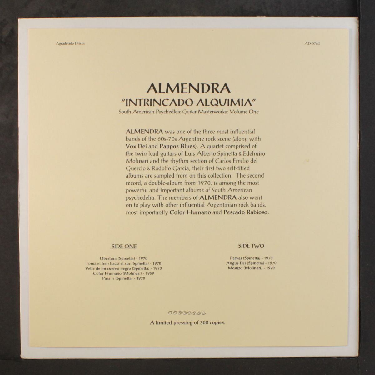 intrincado alquimia: south american psychedelic guitar masterworks vol by ALMENDRA