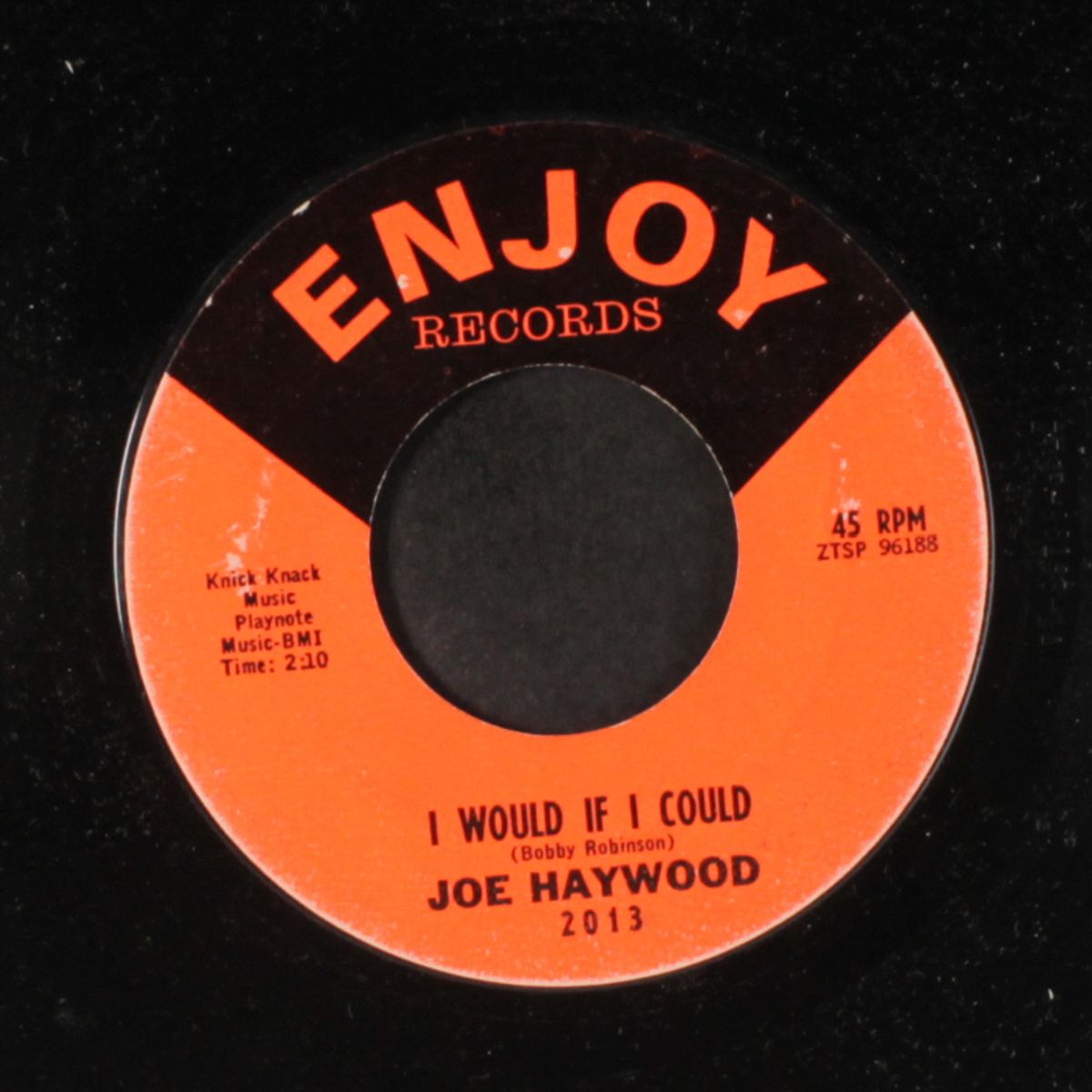 i would if i could / warm and tender love by JOE HAYWOOD