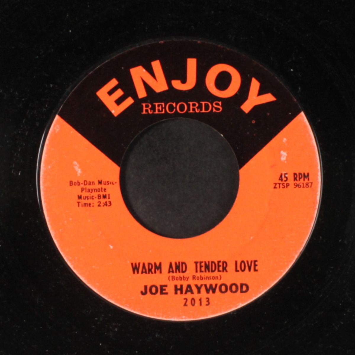 i would if i could / warm and tender love by JOE HAYWOOD