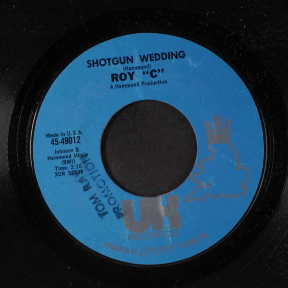 shotgun wedding / i'm gonna make it by ROY C