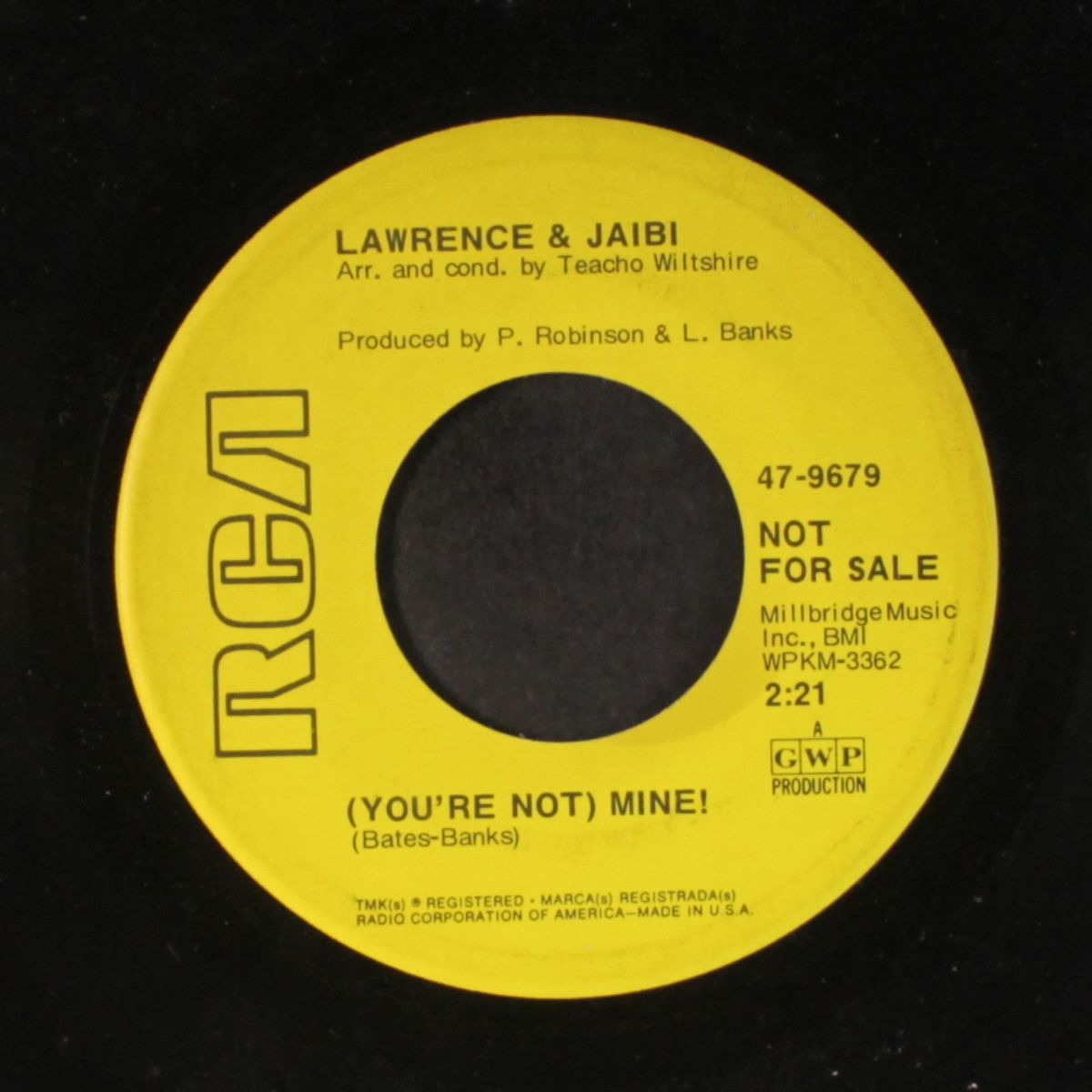 you're not mine / walk away, walk away, walk! by LAWRENCE & JAIBI