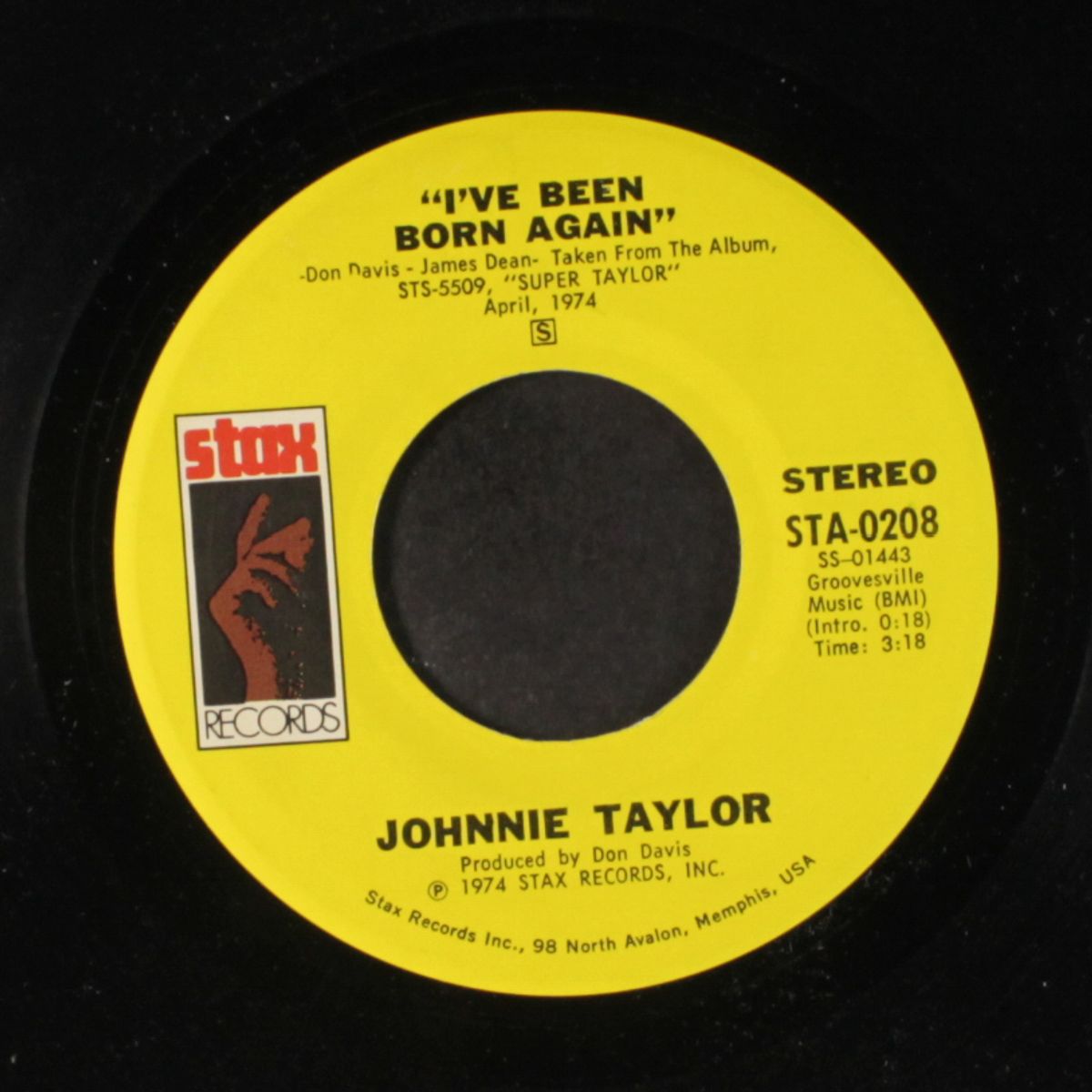 i've been born again / at night time by JOHNNIE TAYLOR