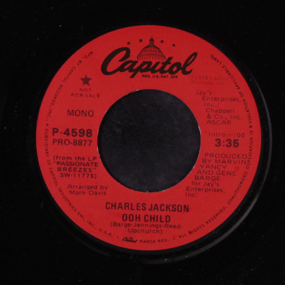 ooh child / mono by CHARLES JACKSON