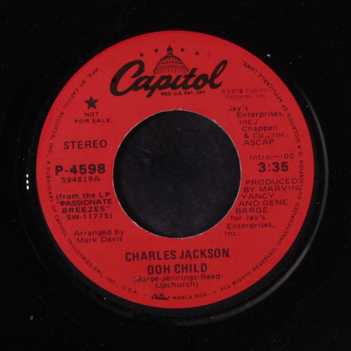 ooh child / mono by CHARLES JACKSON