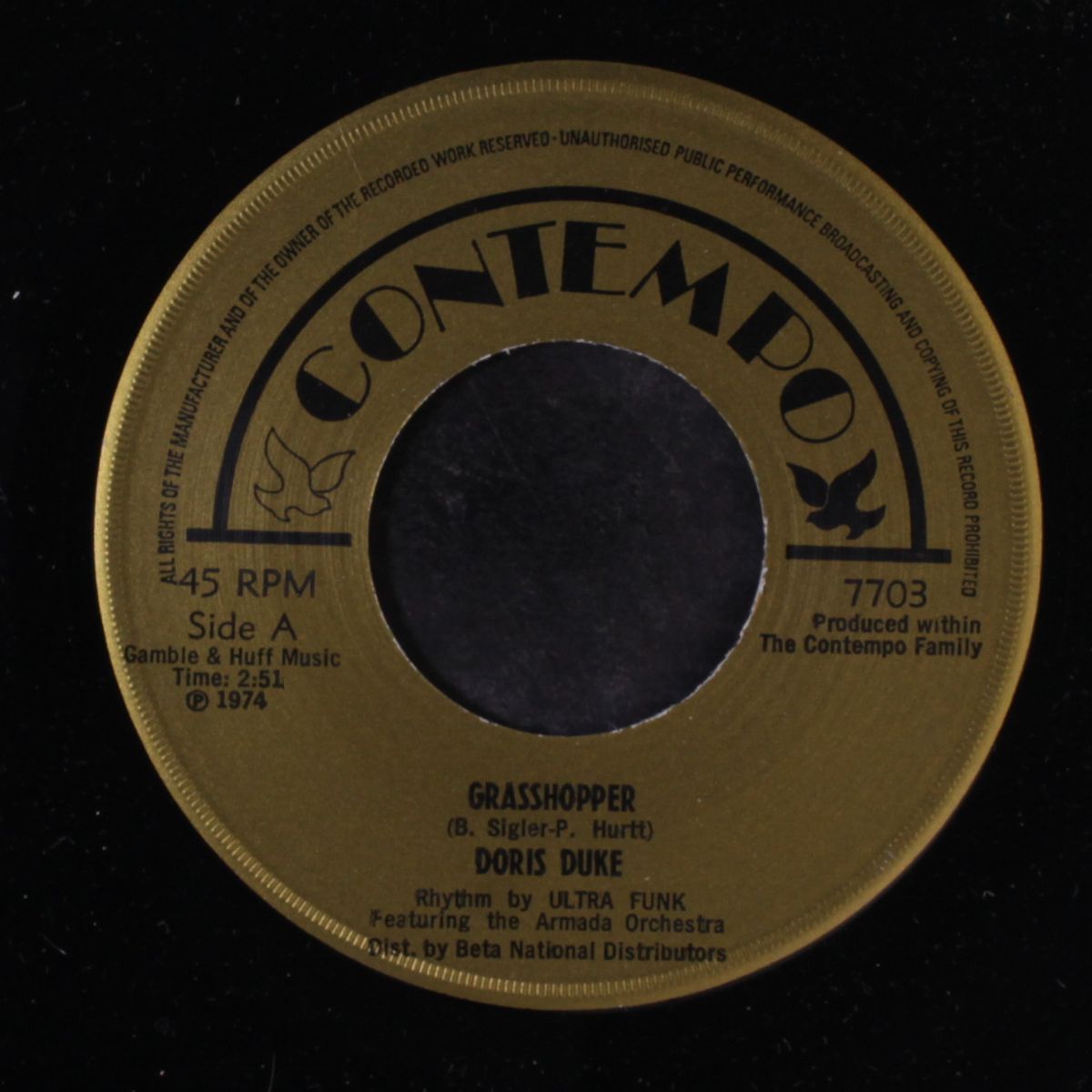 grasshopper / please come back by DORIS DUKE