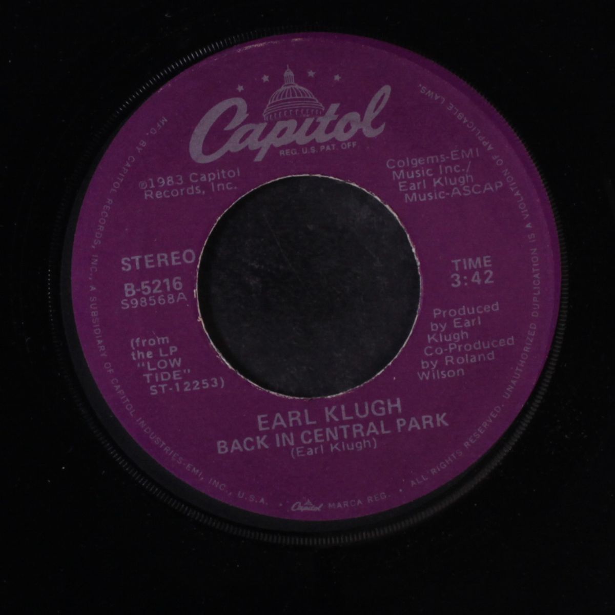 back in central park by EARL KLUGH