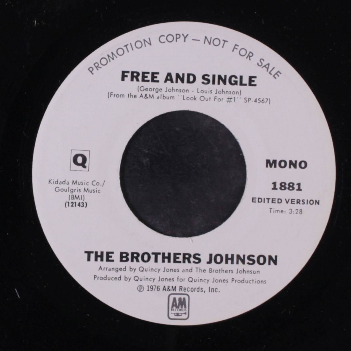 free and single / mono by BROTHERS JOHNSON