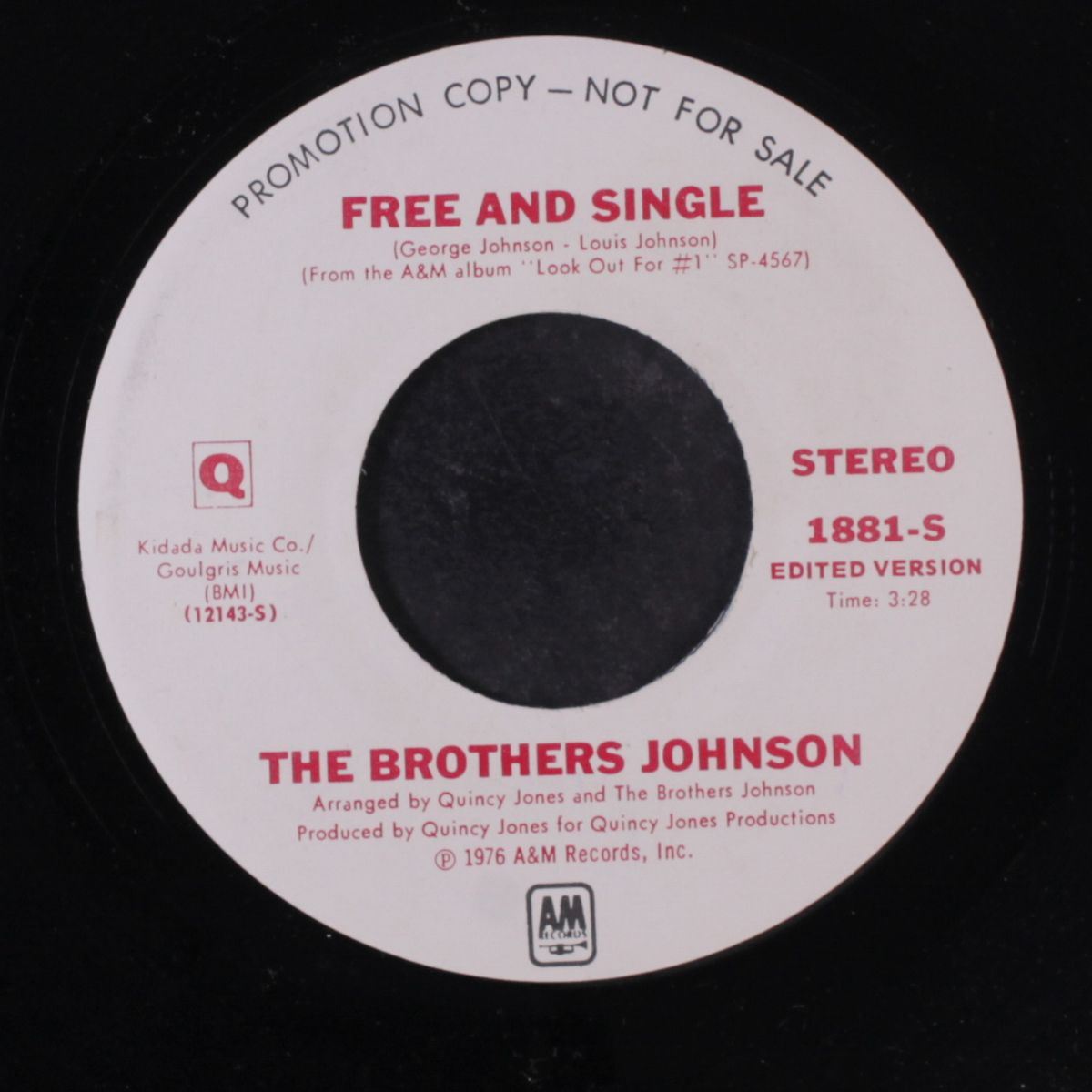 free and single / mono by BROTHERS JOHNSON