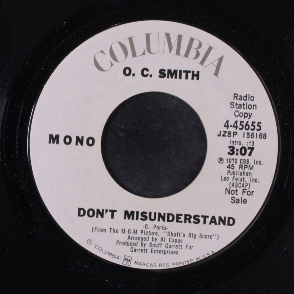 don't misunderstand / same by O.C. SMITH