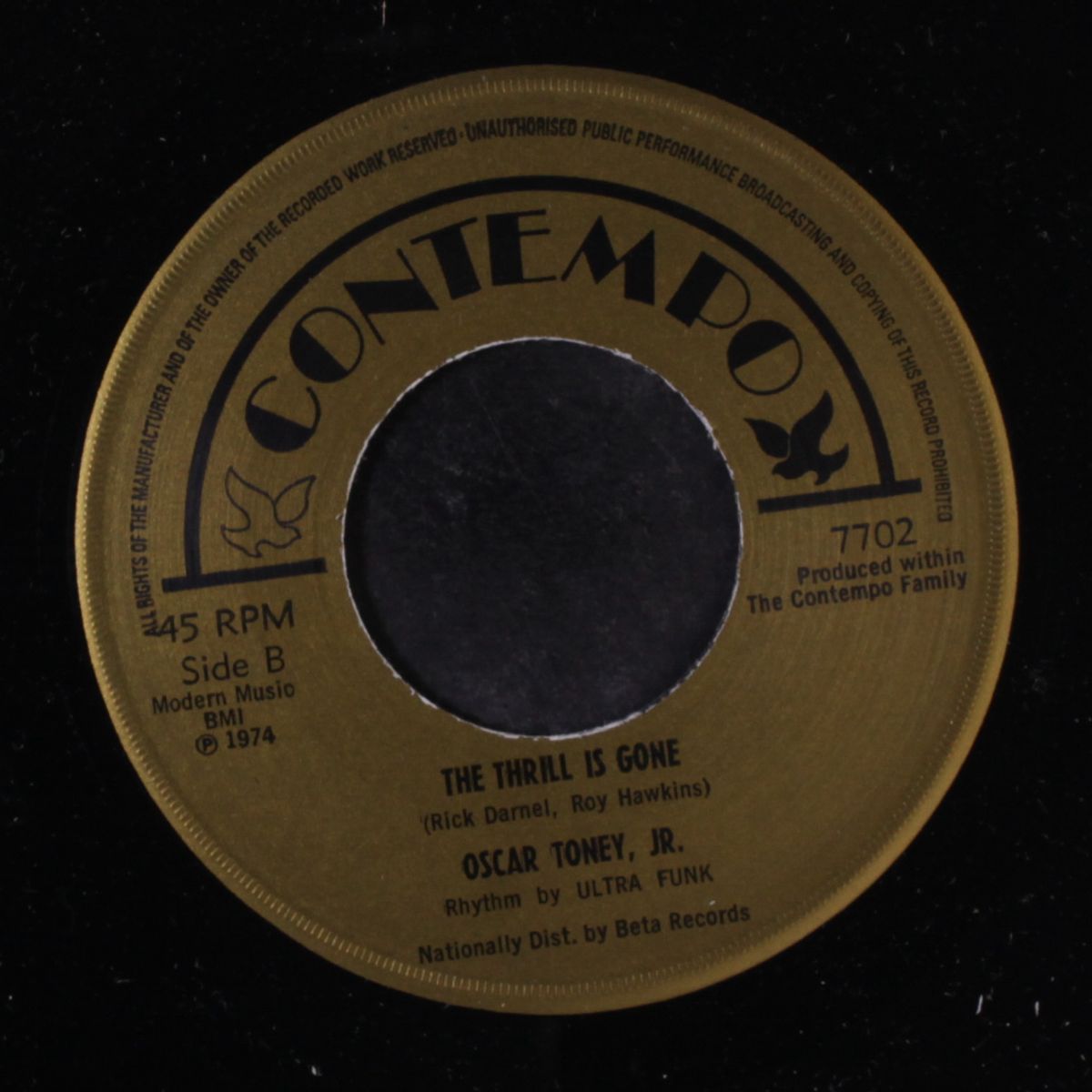 is it because i'm black / the thrill is gone by OSCAR TONEY, JR.