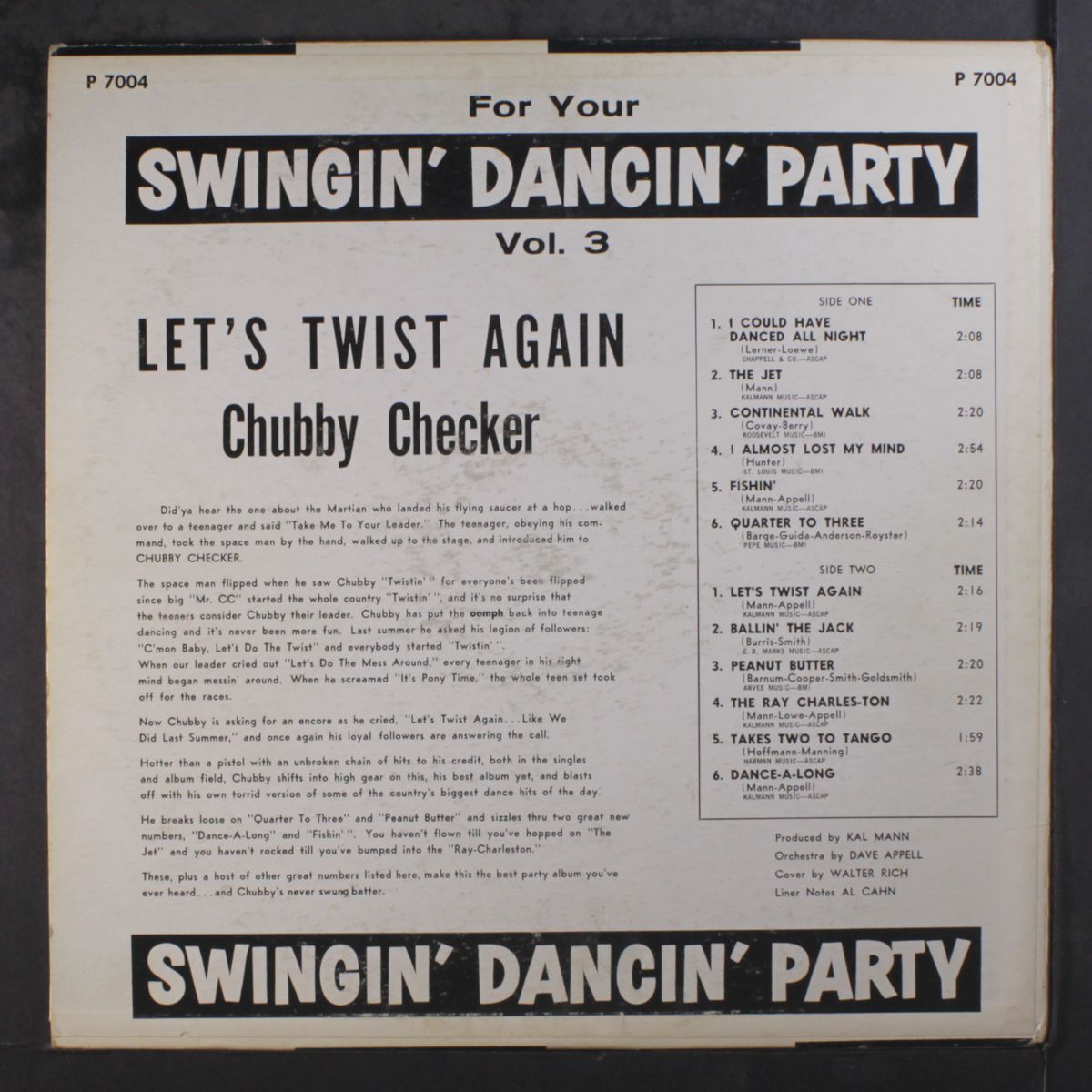 let's twist again by CHUBBY CHECKER
