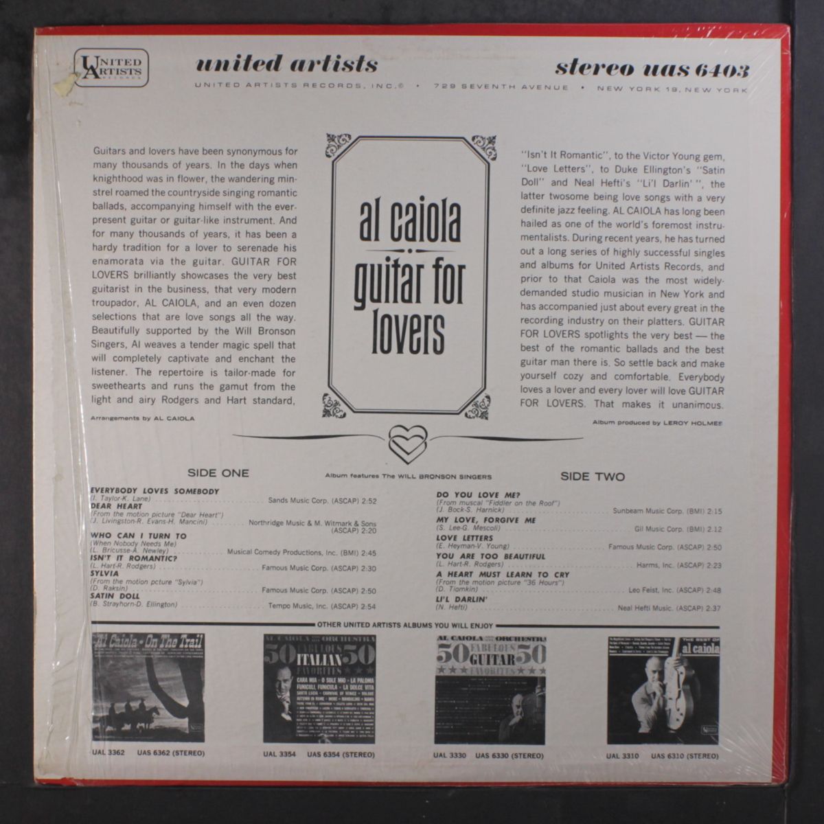 guitar for lovers by AL CAIOLA