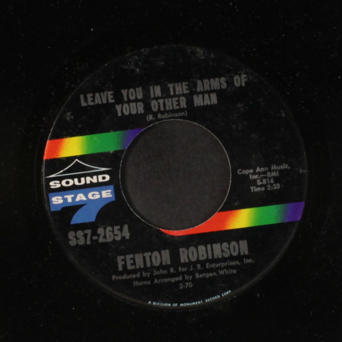 the getaway / leave you in the arms of your other man by FENTON ROBINSON