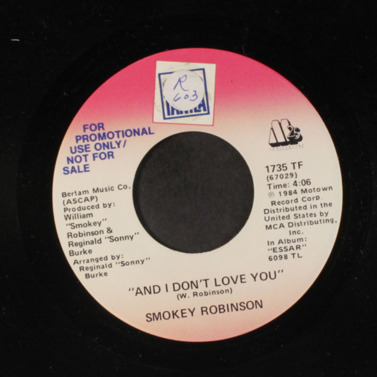 and i don't love you / same by SMOKEY ROBINSON