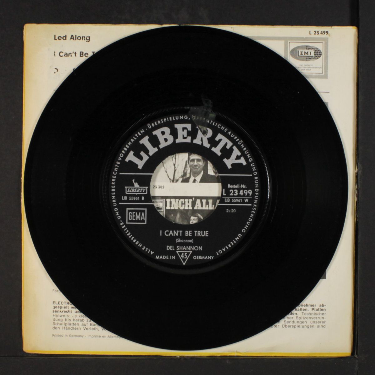 led along / i can't be true by DEL SHANNON