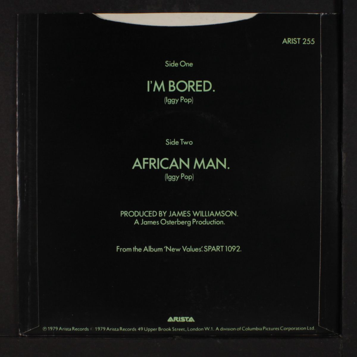 i'm bored / african man by IGGY POP