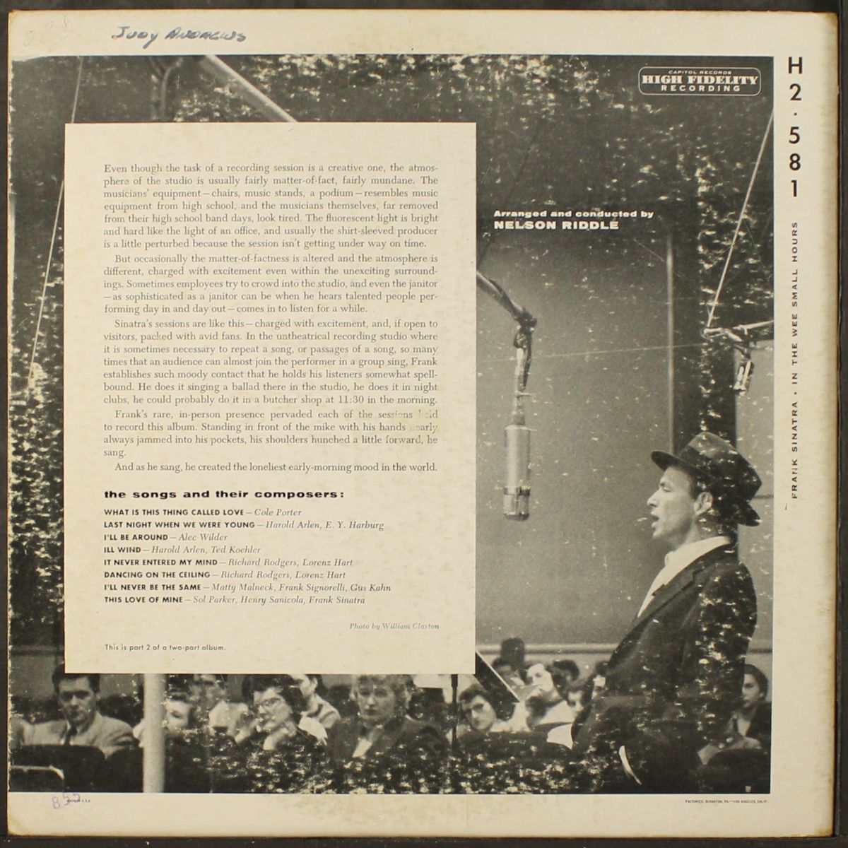 in the wee small hours pt. 2 by FRANK SINATRA