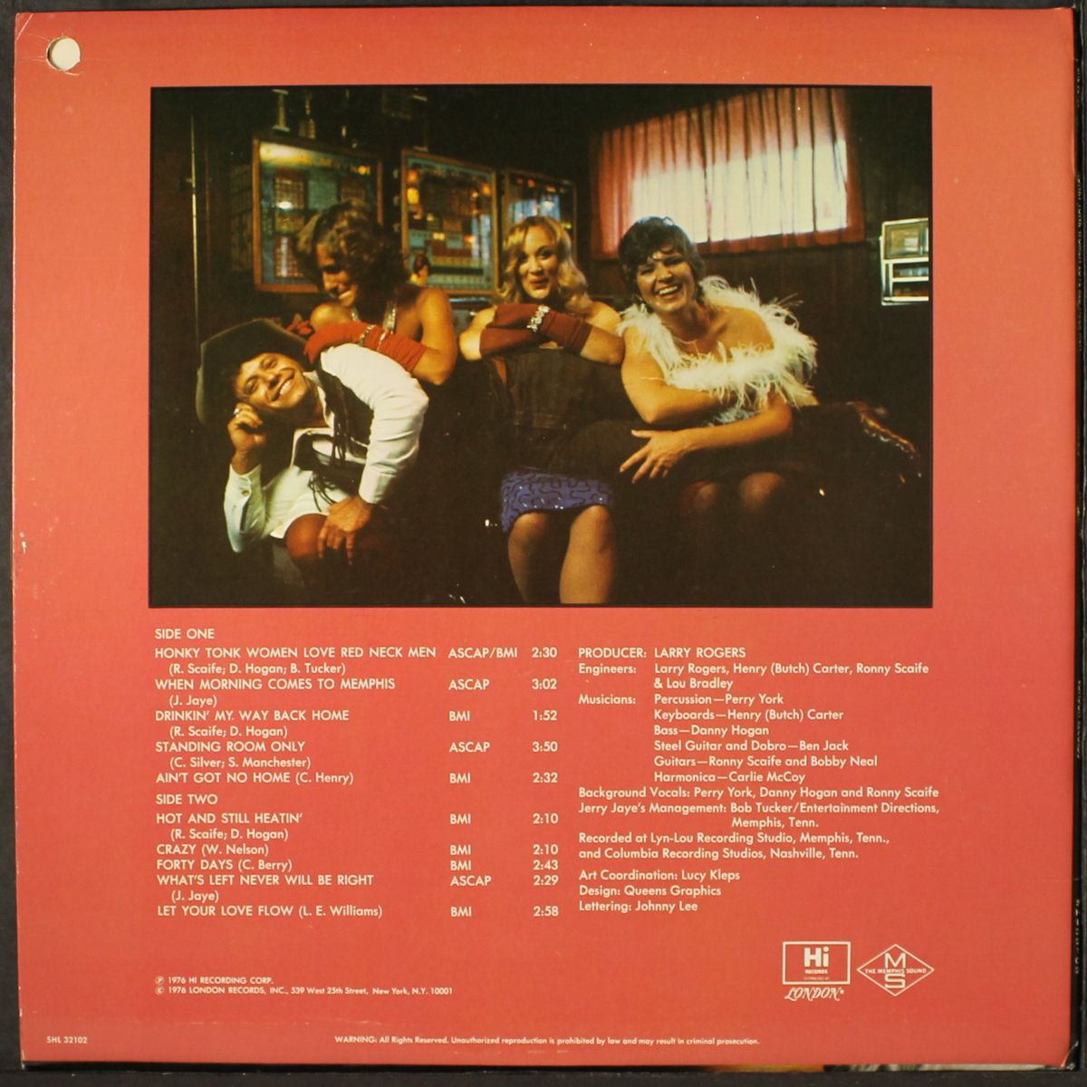 honky tonk women love red neck men by JERRY JAYE