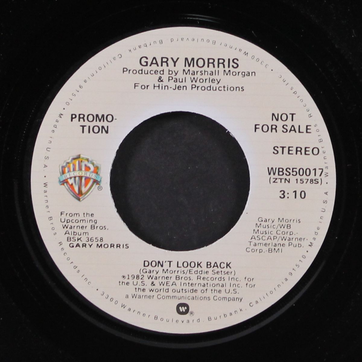 don't look back / mono by GARY MORRIS
